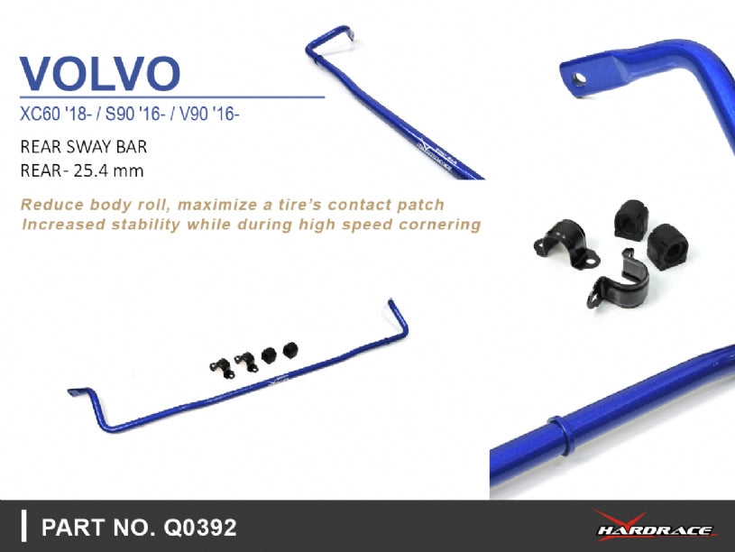 Rear Sway Bar 25.4mm for Volvo S60 3rd | V60 2nd | XC60 2nd | S90 | V90