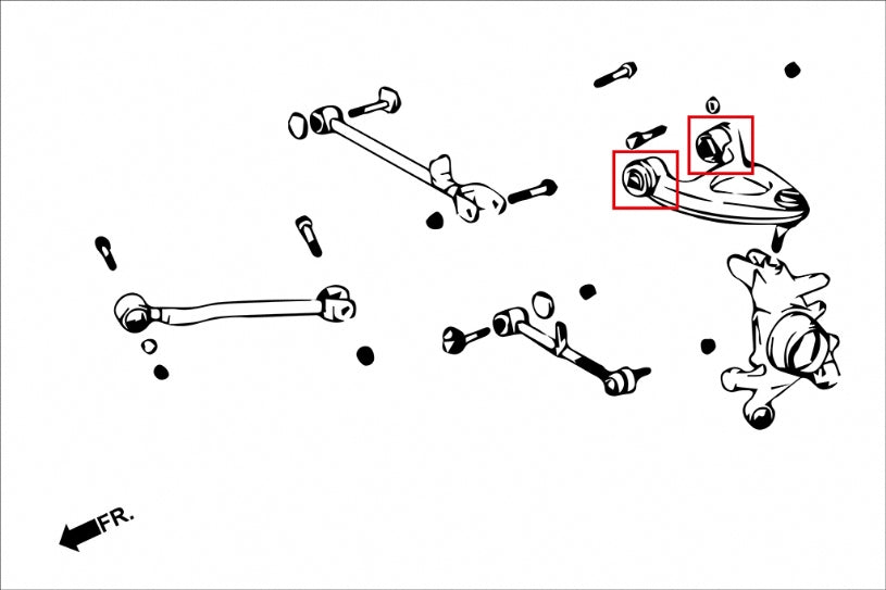 Rear Upper Arm Bushing for Lexus LS 2nd XF20 95-00 | CENTURY 1997-2016