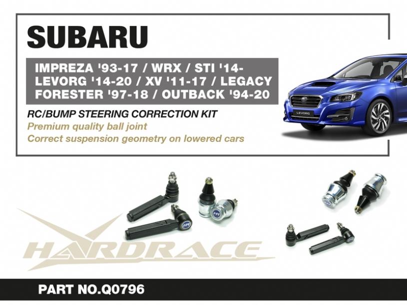 Hardrace RC/Bump Steering Correction Kit for Impreza 93-17 | WRX STI '14- | Levorg '14-20 | XV '11-17 | Forester '97-18 | Legacy Outback '94-20
