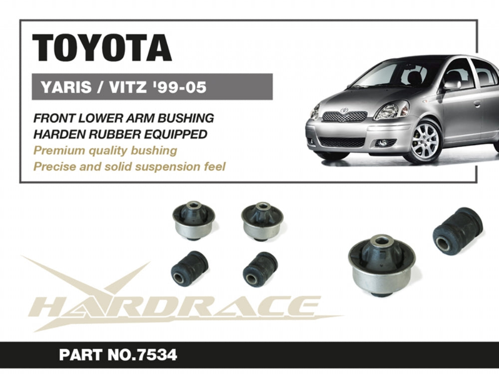 TOYOTA VIOS FRONT LOWER ARM BUSHING
HARDEN RUBBER 4PCS/SET