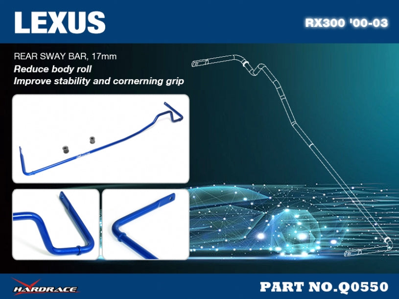Rear Sway Bar 17mm for Lexus RX '00-03