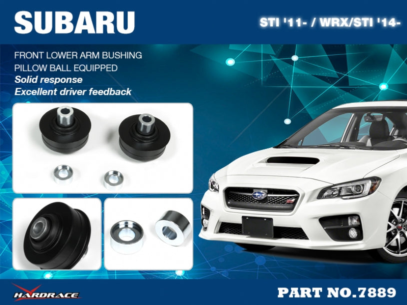 IMPREZA "11- GRB/GVB STI / WRX'14 / STI'14
FRONT LOWER ARM BUSH,R
(PILLOW BALL) OD=76mm / 2PCS/SET