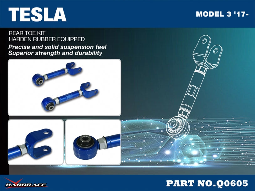 Rear Toe Kit (Harden Rubber) for Model 3 | Model Y