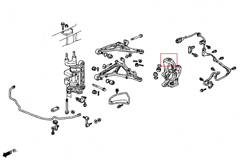 Front Knuckle Upper Ball Joints for NSX NA1 NA2