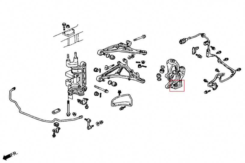 Front Knuckle Lower Ball Joints for NSX NA1 NA2