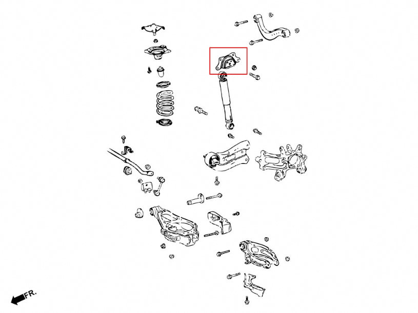 Rear Damper Lift Kit for Lexus LM 1st 2020-2023 | Alphard / Vellfire 3rd 2015-2023