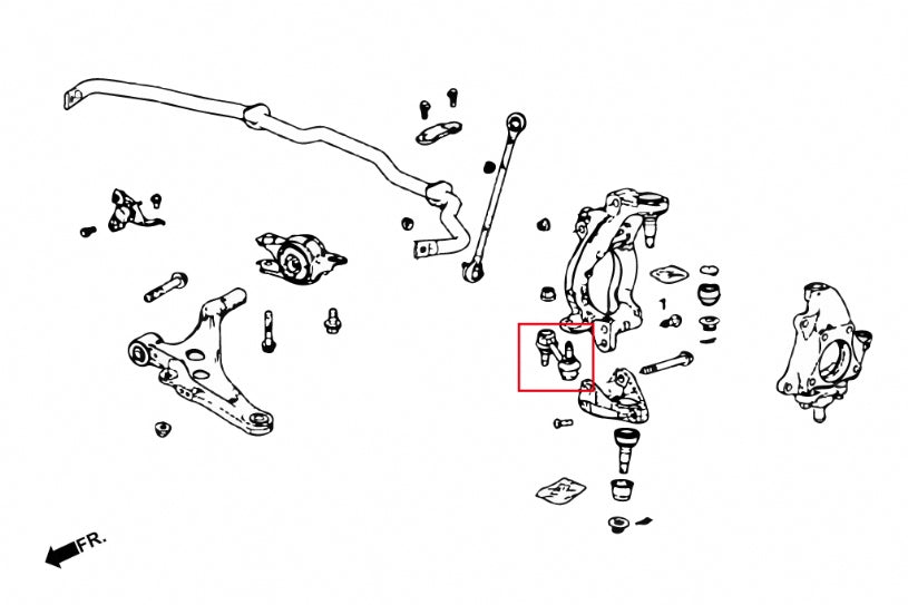 Front Lower Stopper Links (Adjustable Caster) for Civic Type-R FK8