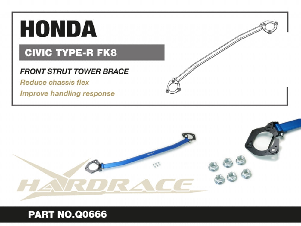 Front Strut Tower Brace for Honda Civic 10th Type-R FK8 2017-2022