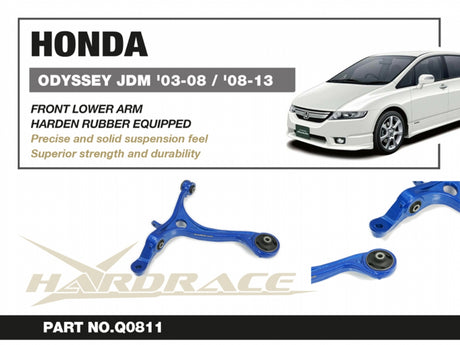 Front Lower Arm (Harden Rubber Bushings) for Honda Odyssey JDM '03-13 RB1/2/3/4