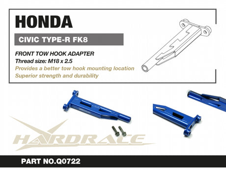 Front Took Hook adapter for Civic Type-R FK8