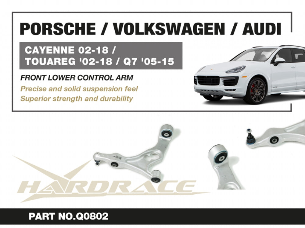 Front Lower Control Arms (Harden Rubber) for Audi Q7 4L | Porsche Cayenne 1st 2nd | VW Touareg 1st 2nd