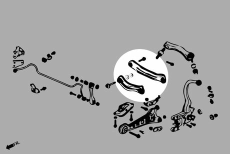 Adjustable Rear Lateral Arms (Harden Rubber) for Acura CL 1st YA1 | Accord 4th 5th