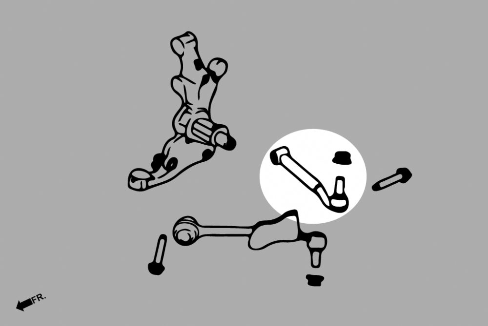 Q0230 | FORD MUSTANG '15- FRONT LOWER-REAR ARM (PILLOW BALL BUSHING) 2PCS/SET