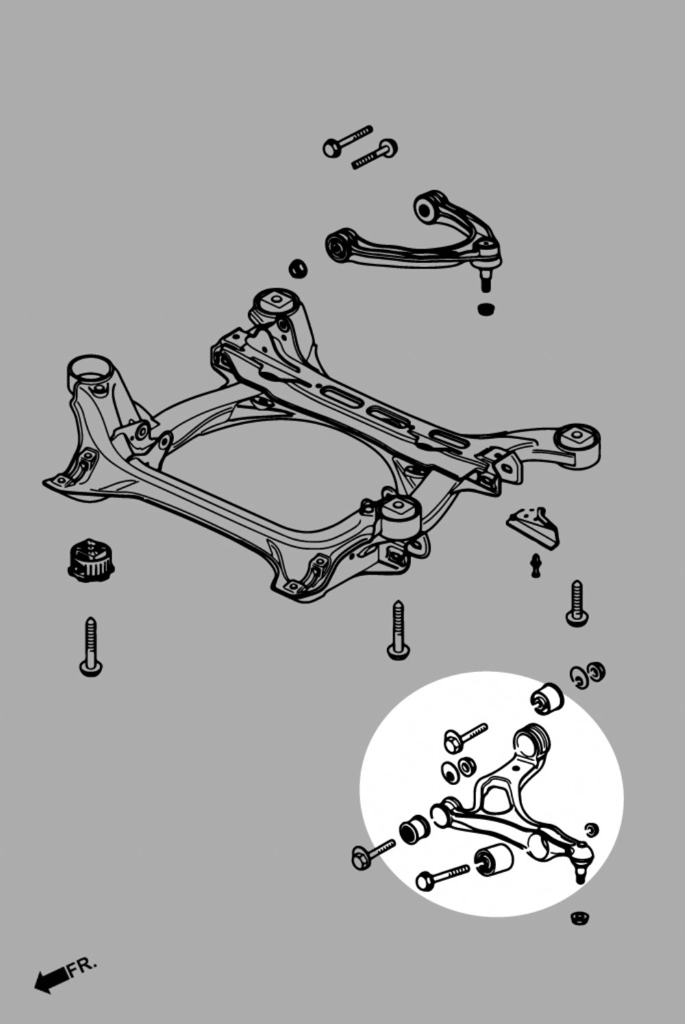 Front Lower Control Arms (Harden Rubber) for Audi Q7 4L | Porsche Cayenne 1st 2nd | VW Touareg 1st 2nd