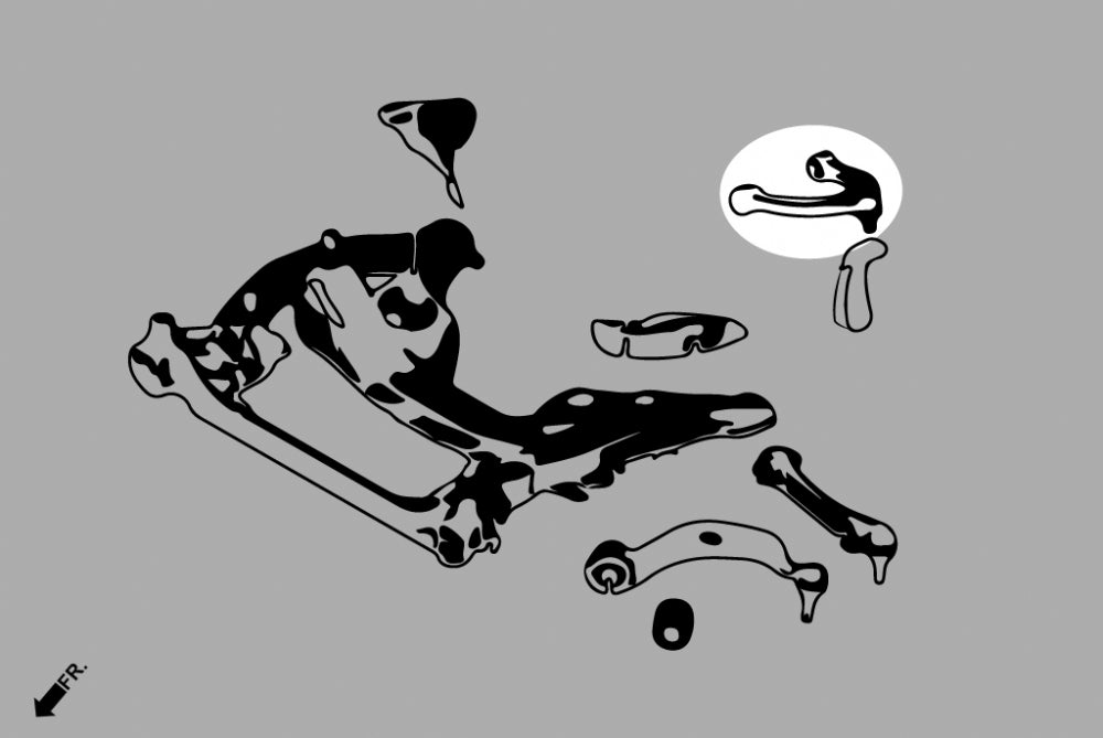 Front Upper Arms (Harden Rubber) for 5 Series F10/F11 GT F07 | 6 Series F06/F12/F13 | 7 Series F01/F02