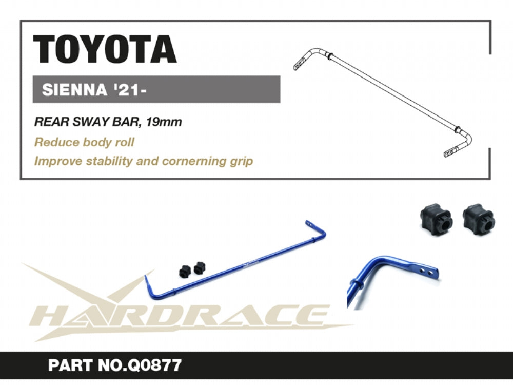 Rear Sway Bar 19mm for Sienna 4th XL40 2021-present