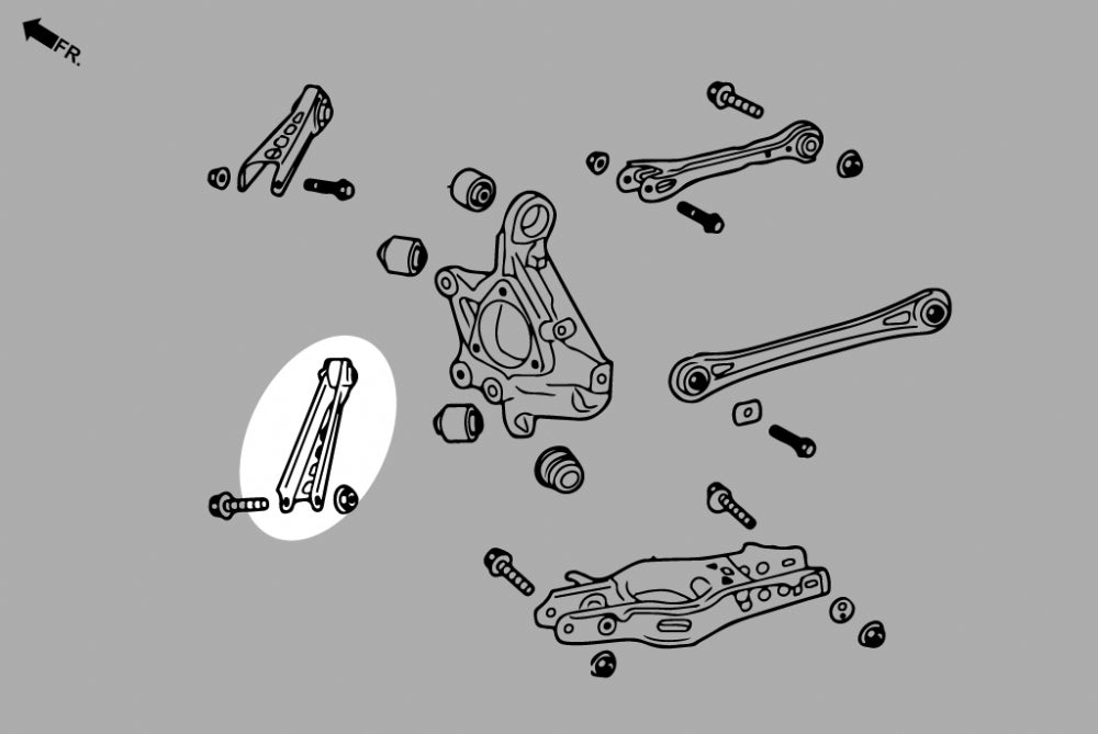 Rear Lower Traction Rods (Pillow Ball) for Camaro MK6 '16-on