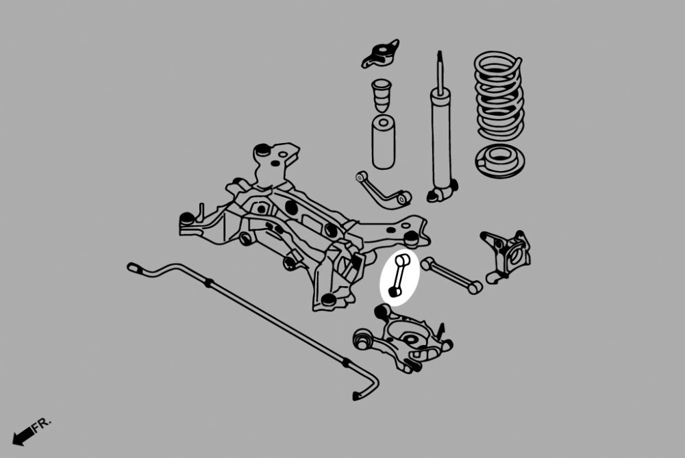 Hardrace Rear Lateral Links (Harden Rubber) 2pcs/set for Ford Mondeo MK5 2014-