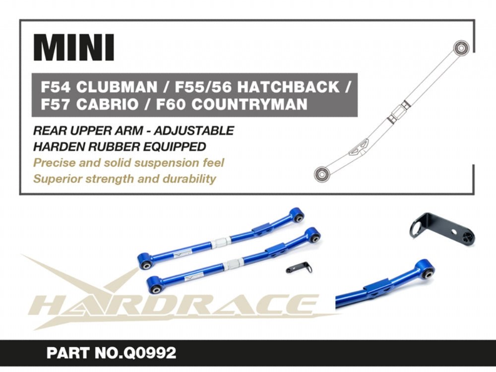 Rear Upper Arm (Harden Rubber) for BMW 1 Series F40 2019- | X1 2nd F48/F49 '15-22 | 2 Series F45/F46 '14-21 | 2 Series F44 '19- | X2 1st F39 '19- | MINI HATCHBACK F55/F56 '14- | CLUBMAN 2nd F54 '15- | CABRIO 3rd F57 2016- | COUNTRYMAN 2nd F60 2017-