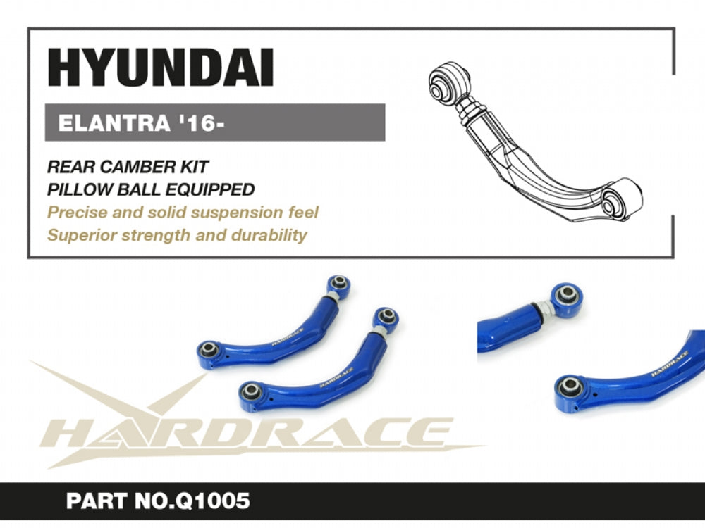 Rear Camber Kit (Pillow Ball) for Hyundai Elantra 6th 2016-2020 | i-30 3rd 2016- | SONATA 7th LF 2014-2020 | IONIQ 2017- | Veloster 2nd '18- | Kia OPTIMA / K5 JF 2015-2020 | Kia K7 2017-