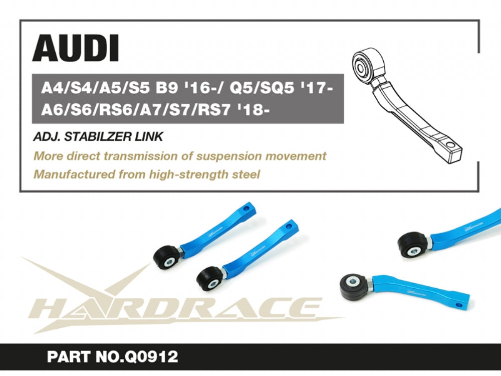 Rear Adj. Stabilizer Link for Audi A4 B9 2016-Present | Audi S4/RS4 B9 2016-Present | Audi A5 B9 2016-Present | Audi S5/RS5 B9 2016-Present | Audi Q5 80A 2017-Present | Audi A7 4K 2018-Present | Audi A6 C8 2018-Present