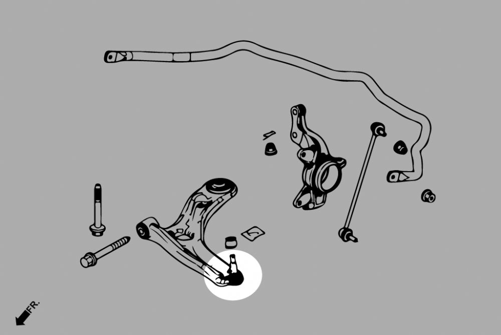 Front Lower Ball Joints for Honda Fit / Jazz 4th 2020-Present