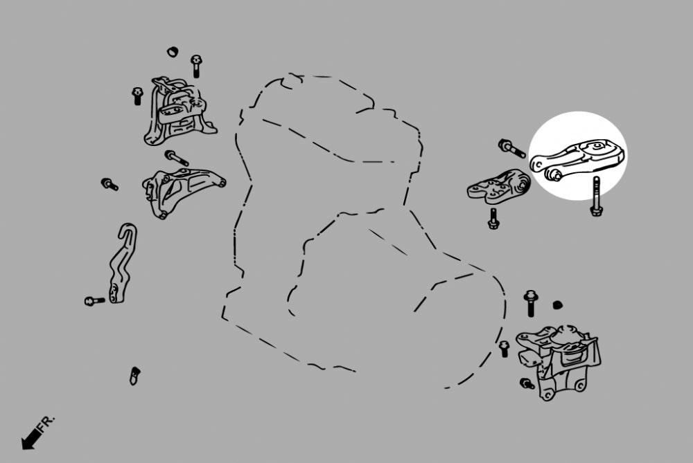 Rear Engine Mount for Corolla/Altis/Auris GR GZEA14 | Yaris Vitz GR GXPA16 MXPA12