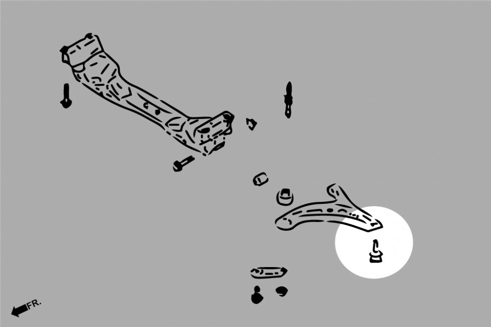 Hardrace SUBARU BRZ '22- Front Lower Roll Center Adjusters- 2pcs/set 15mm increase