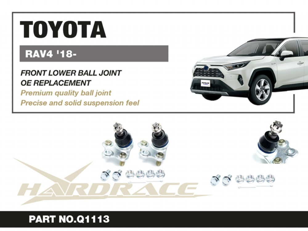 Hardrace Toyota Rav4 '19-/ Harrier '20-/ Lexus NX '21- Replacement Front Lower Ball Joints - 2pcs/set