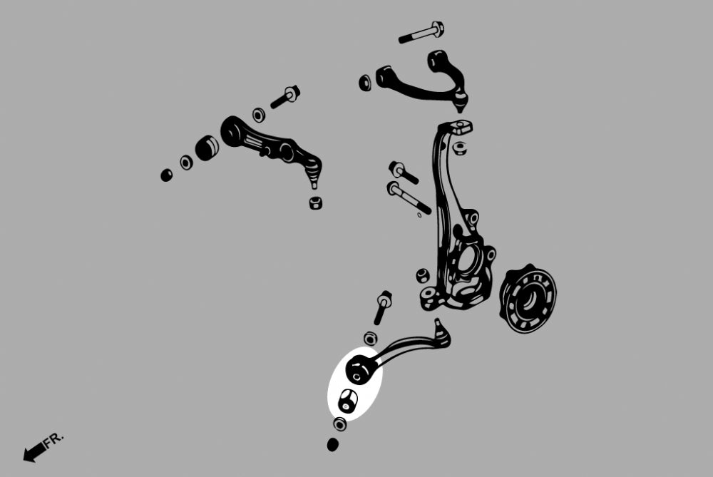 Front Lower Front Arm Bushing (Harden Rubber)