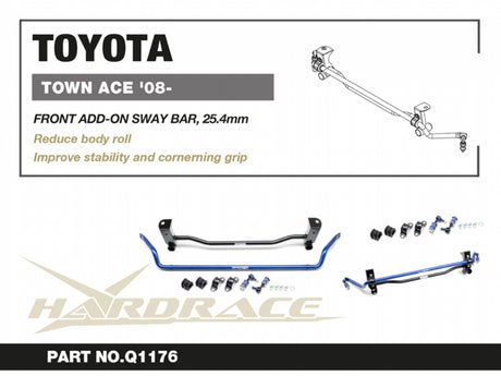 Front Add-On Sway Bar 25.4mm for Townace Liteace S400