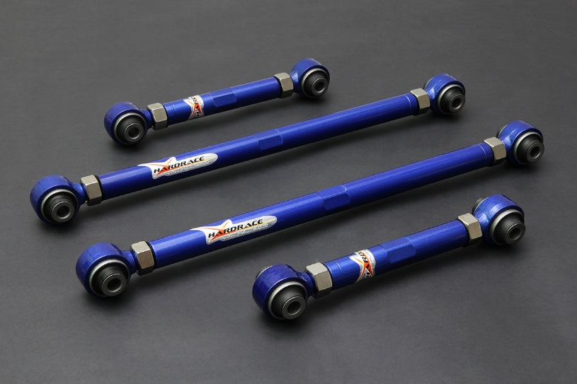 Hardrace Adjustable Rear Lateral Links (Harden Rubber) 4pcs/set Corolla 83-87 AE86
