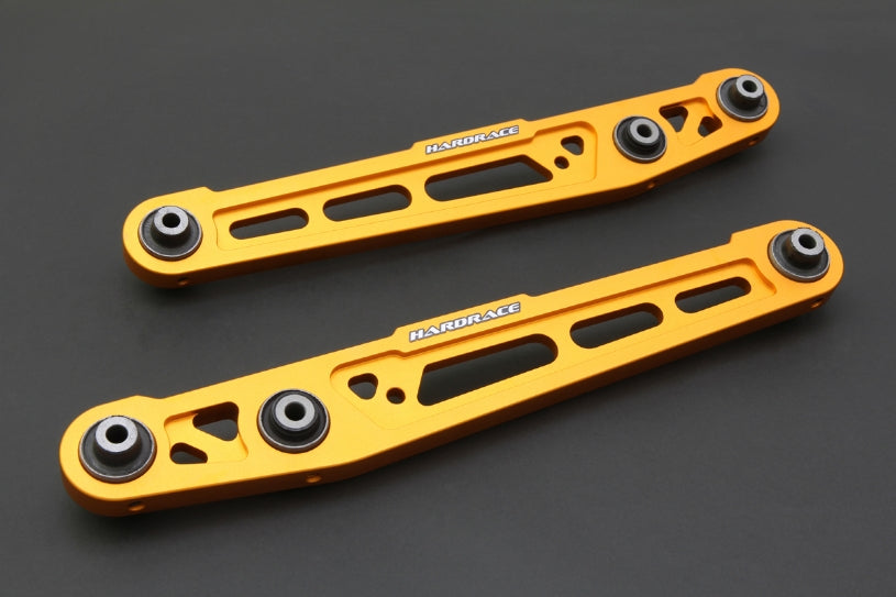 Hardrace Civic EK REAR LOWER CONTROL ARM
(HARDEN RUBBER-ALUMINUM-GOLD COLOR) 2PCS/SET