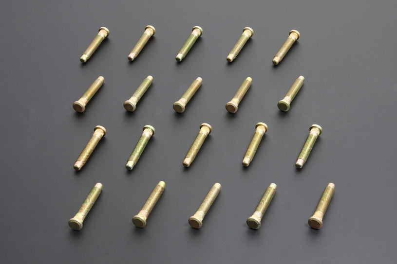 Hardrace 20 Pcs Extended Wheel Studs Set 12 x 1.5mm for most Honda Acura