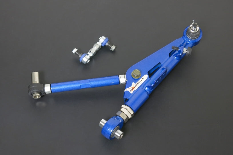 Hardrace NISSAN SILVIA 240SX S14/S15 '95-02 FRONT ADJUSTABLE LOWER CONTROL ARM+STAB. LINK,V2 MINIMUM +25MM EXTEND (PILLOW BALL) 4PCS/SET