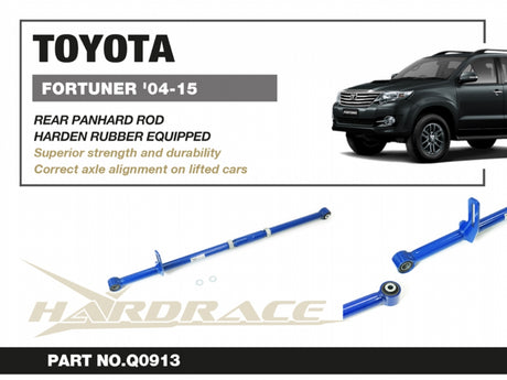 Hardrace REAR PANHARD ROD - FOR 2-4" LIFT (Harden Rubber) Fortuner 04-15