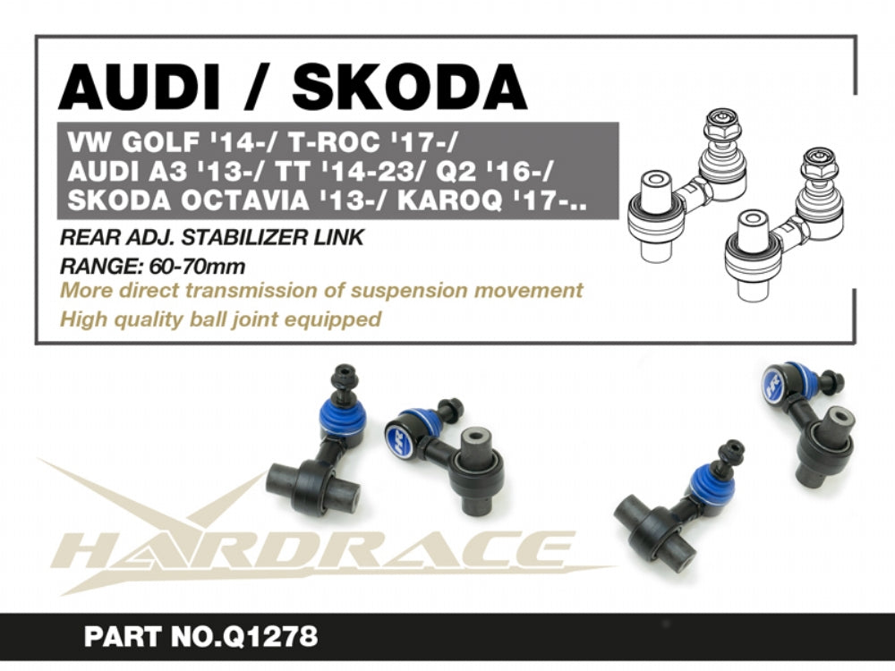 Rear Adjust Stabilizer Links for Audi A3/S3/RS3 MK3/4 | Golf MK7/8