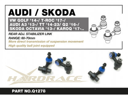 Rear Adjust Stabilizer Links for Audi A3/S3/RS3 MK3/4 | Golf MK7/8 and more...
