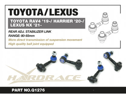 Rear Adjustable Stabilizer Links Lexus NX AZ20 | Rav4 XA50