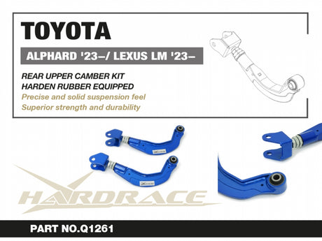 Rear Upper Camber Kit (Harden Rubber) for Lexus LM 2nd | Toyota Alphard 4th