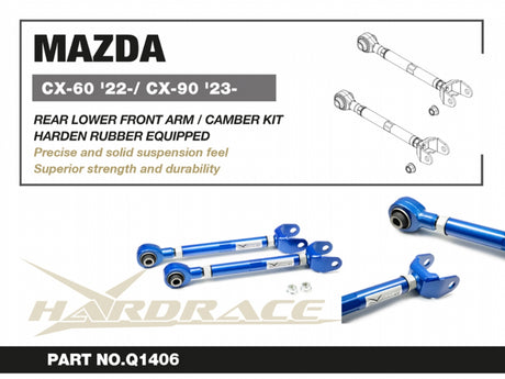 Rear Lower Front Arm / Camber Kit (Harden Rubber) for Mazda CX-60 | CX-90