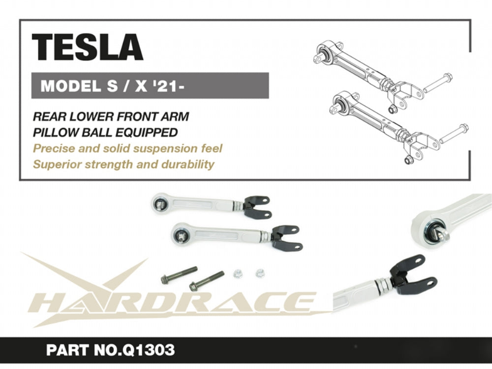 Rear Lower Arms -Front Position- (Pillow Ball) for 2021- Tesla Model S / X