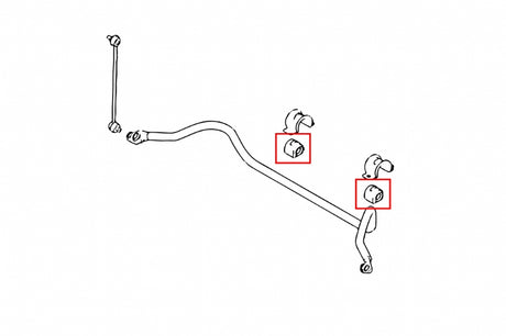 Hardrace 22mm Front Reinforced Sway Bar Bushings for Mazda 3 1st 2nd | Focus MK2 MK3 | Volvo V40