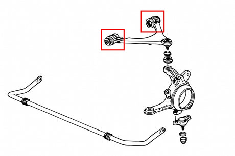 Hardrace Front Upper Arm Bushings (Pillow Ball) Honda S2000