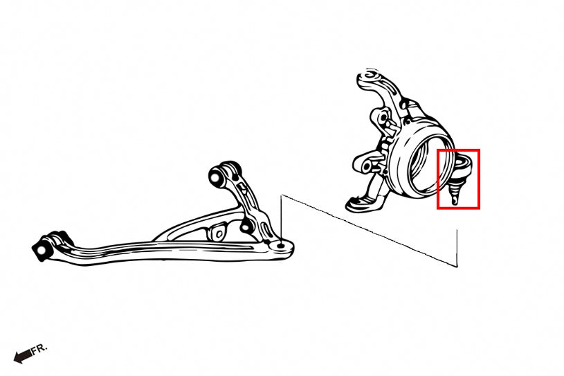 Rear Lower Ball Joints (OE Style) for S2000