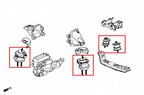 Hardrace Motor Mount Kit 00-09 Honda S2000