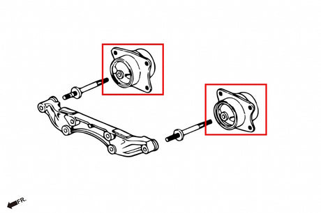 Hardrace Rear Differential Mounts (Rear Side) Honda S2000