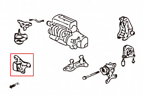 Hardrace Front Engine Mount (Manual Trans) 02-06 RSX DC5 | 02-05 Civic Si EP3