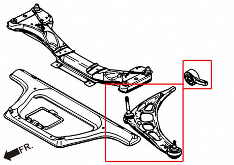 Forge Aluminum Front Lower Control Arms (Harden Rubber) for E46 | Z4 E85/86 | Exclude M3