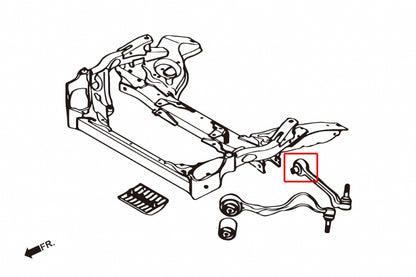 Front Lower Arm Bushings -Rear Position Arms- (Pillow Ball) for BMW 1/3 Series E8x E9x | X1 E84 | Z4 E89